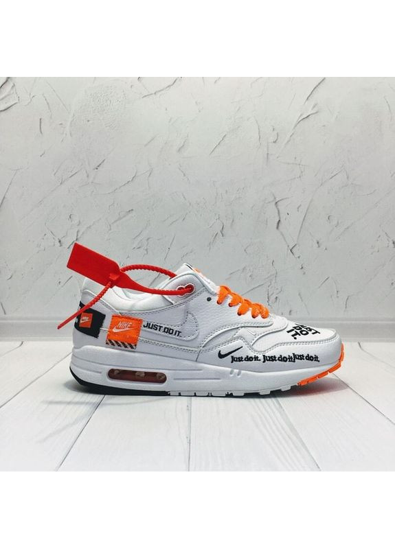 КРОСІВКИ ЖІНОЧІ NIKE AIR MAX 87 JUST DO IT WHITE ORANGE НАЙК АІР МАКС 87 No Brand білі демісезони (367171084)