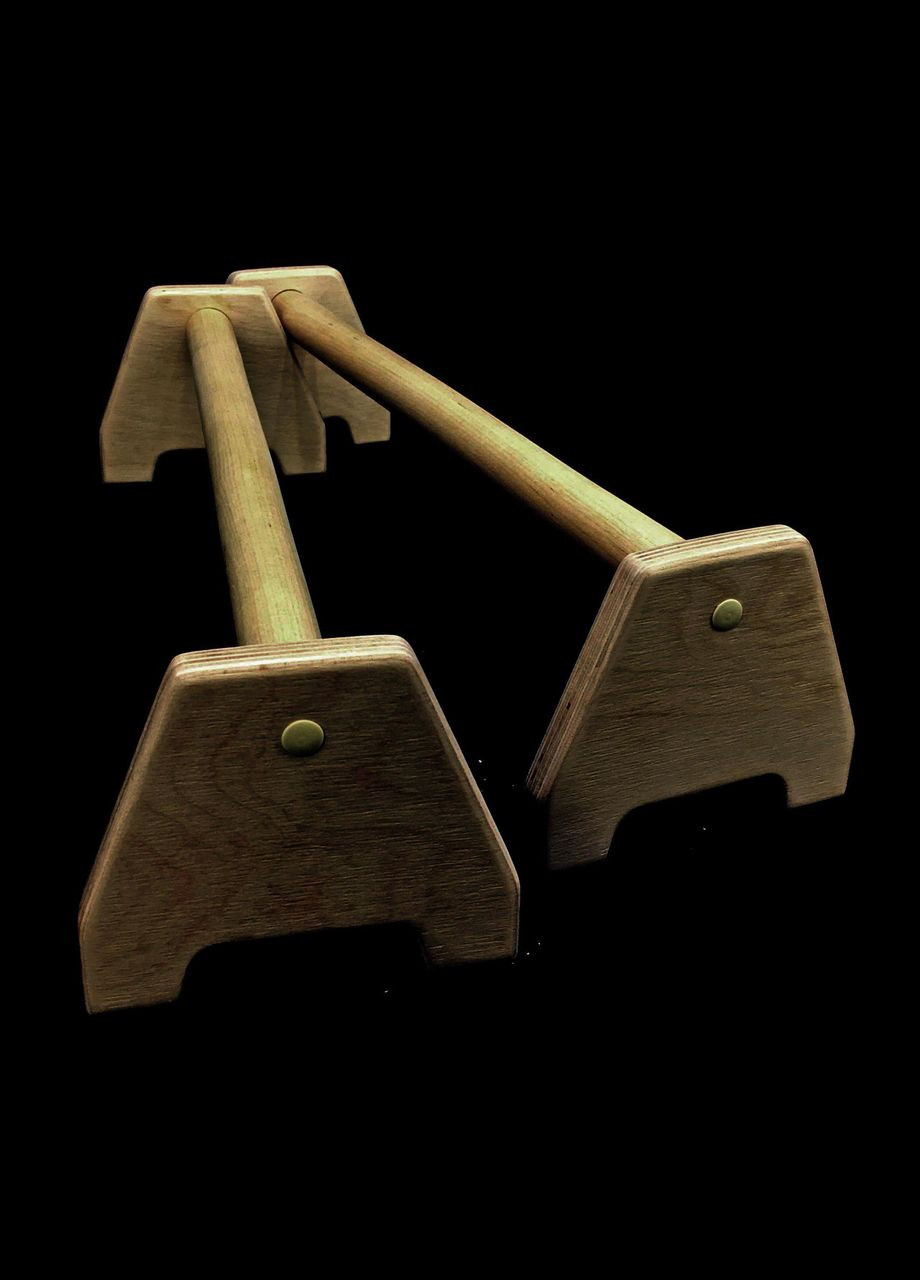 Упоры для отжиманий (паралетсы) из дерева Минделу сиена (ПРЛ-000205) No Brand (328228425)