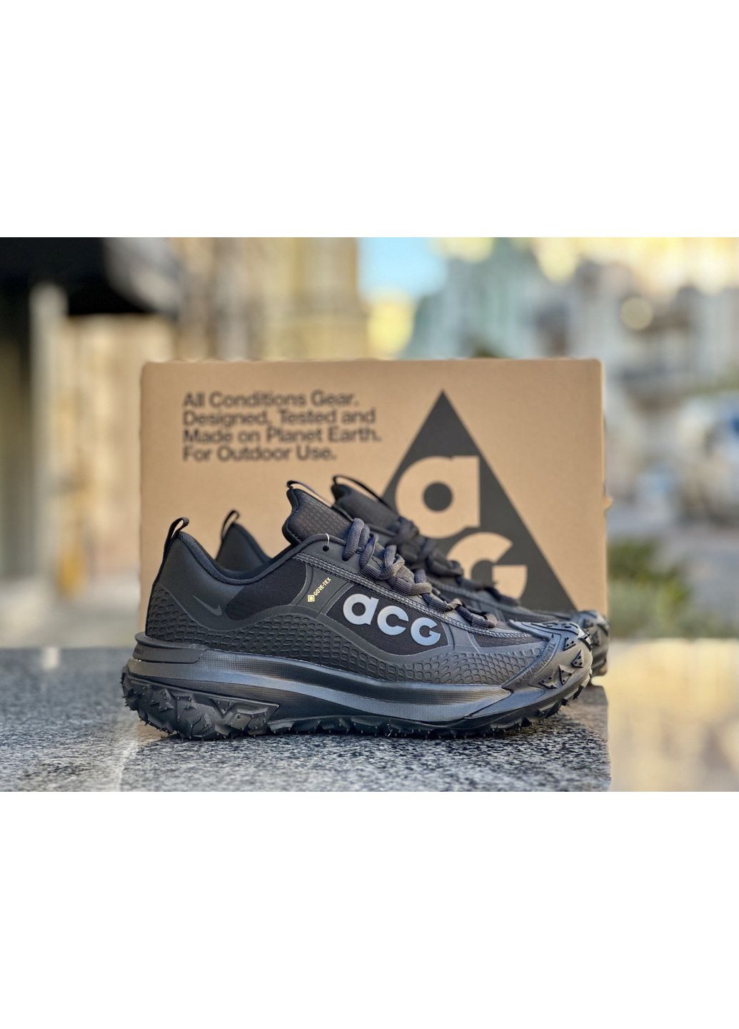 КРОССОВКИ ЖЕНСКИЕ NIKE ACG MOUNTAIN FLY GORE-TEX BLACK НАЙК АСЖ МАУНС ФЛАЙ No Brand чёрные демисезоны (368862531)