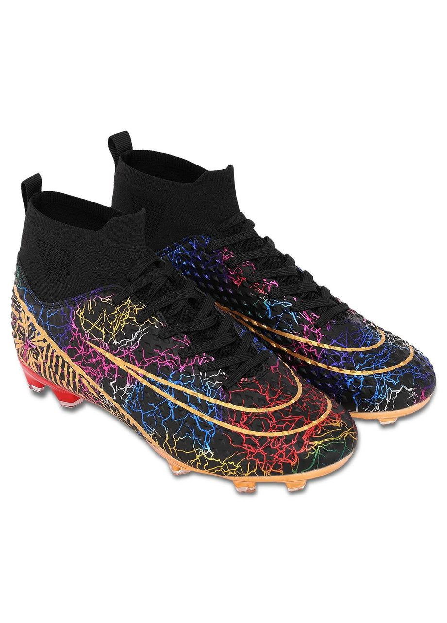 Черные бутсы футбольные с носком 2077-40-45-2 размер SP-Sport