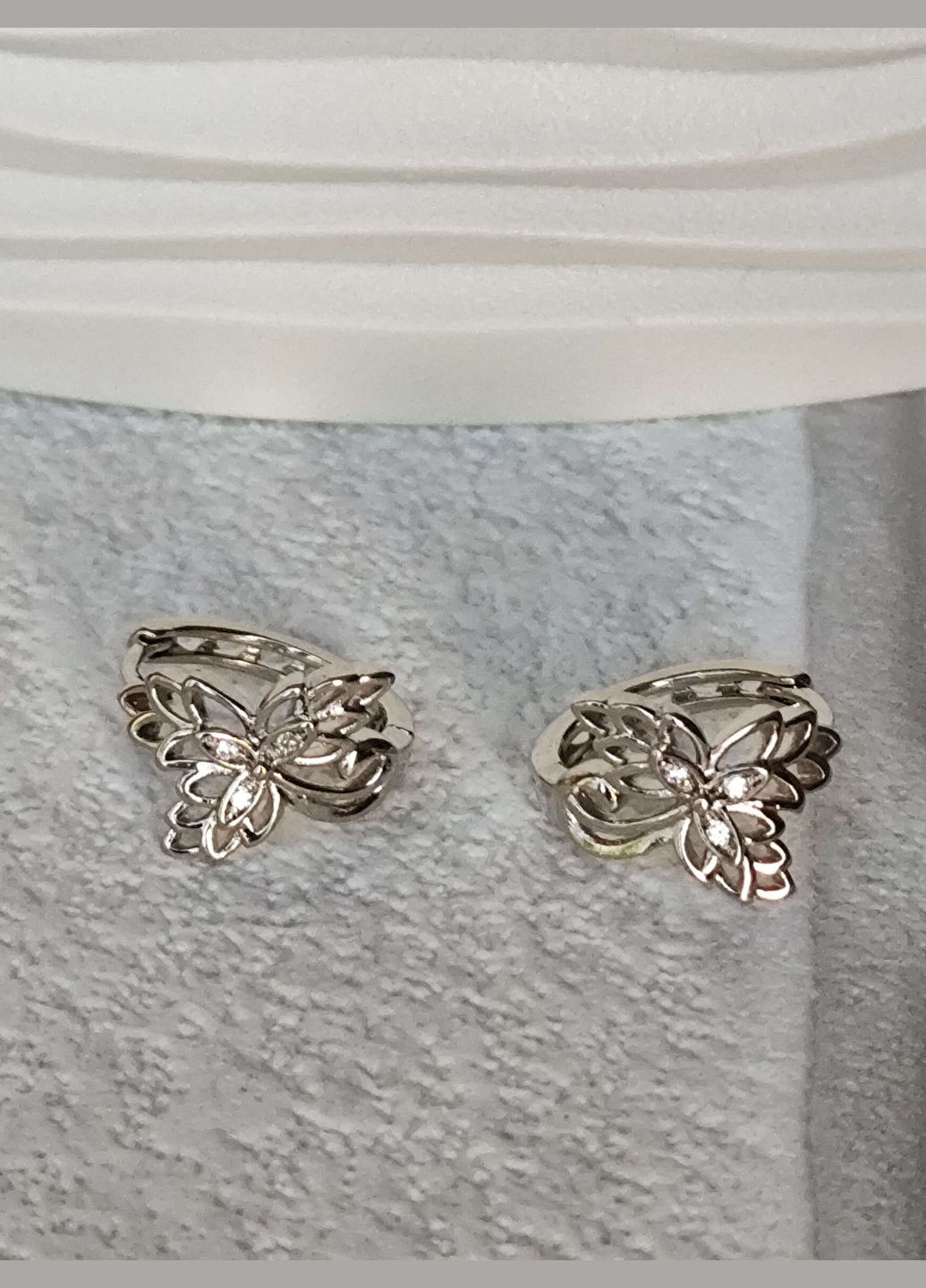 Трендові сережки коло ксюпінг xuping родій медична сталь Xuping Jewelry (337503371)