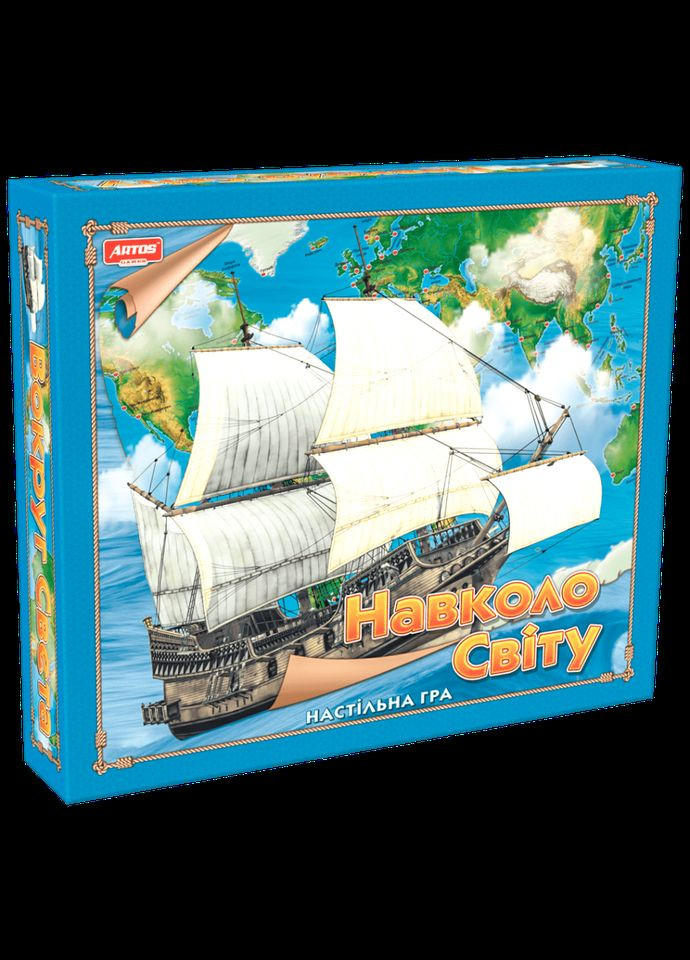 Настільна гра "Навколо світу" 0246 двостороннє ігрове поле Artos Games (301834485)