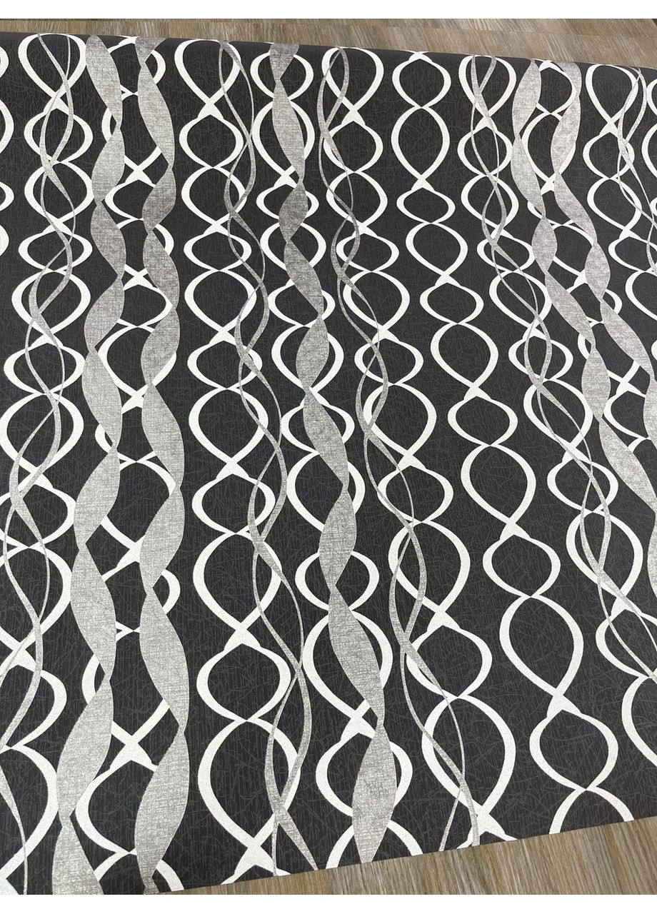 Шпалери вінілові чорні зі сріблом на флізеліновій основі 58931, довжина 10 метрів. MARBURG (371775784)