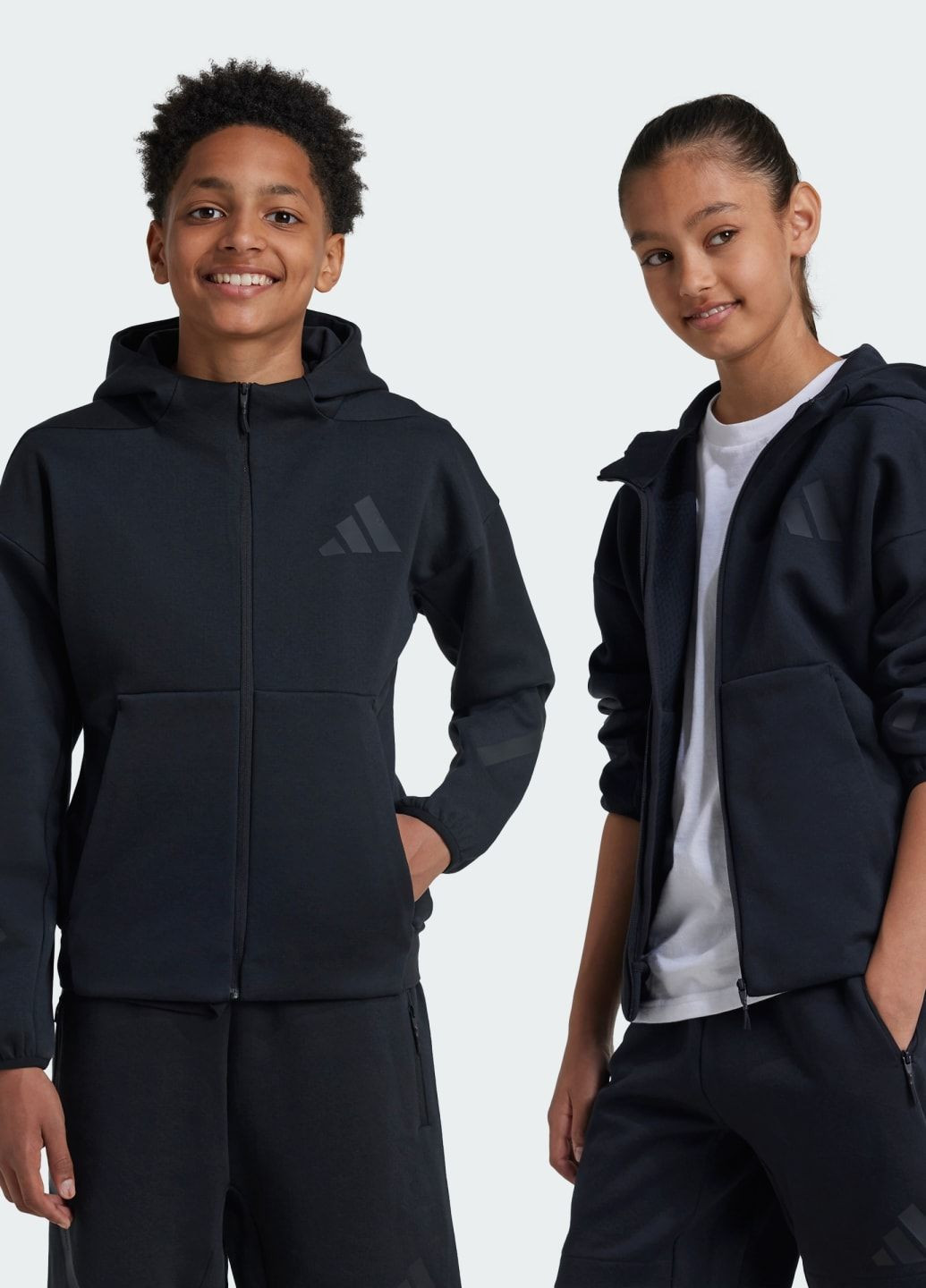 Худи Z.N.E. Full-Zip Kids adidas (301507176)