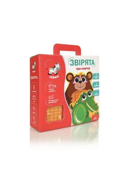 Развивающая игра сортер "Зверюшки" No Brand (366018413)