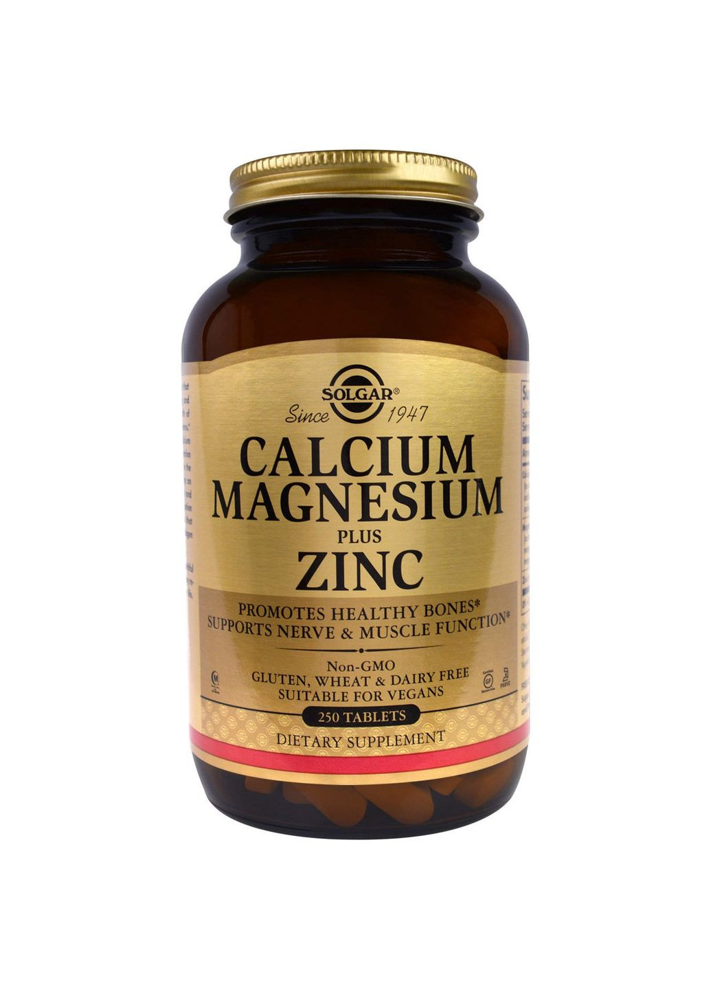 Кальций магний цинк (Calcium Magnesium Zinc), 250 таблеток Solgar (362370550)