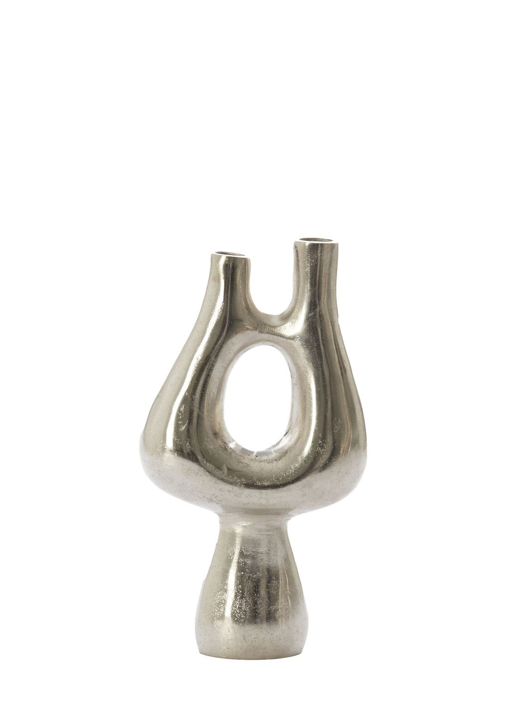 Ваза металева сріблястого кольору висота 32 см (5887357) Light&Living (366423709)