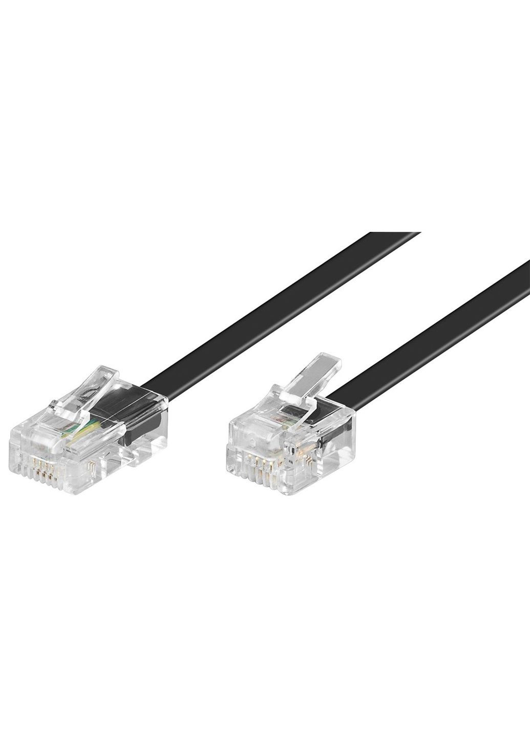 Кабель телефонний RJ11 RJ45 U/UTP M/M (тато/тато) 15.0m модульний телефонний 6P4C/8P4C Goobay (369645330)