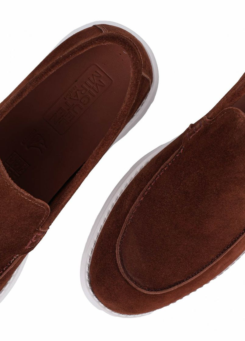 Коричневые мужские туфли d2428-98b-169 коричневый замша Miguel Miratez