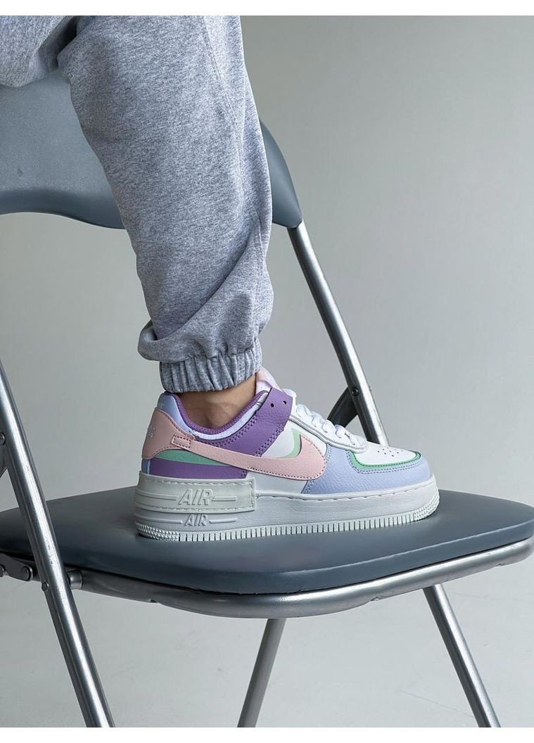 КРОСІВКИ ЖІНОЧІ NIKE AIR FORCE 1 SHADOW MULTICOLOR 5 НАЙК АІР ФОРС 1 ПРЕМІУМ No Brand комбіновані демісезони (367174287)