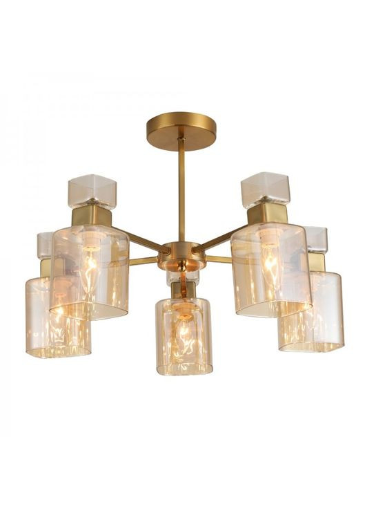 Люстра на 5 плафонів BL1150-2 OLIVIA під лампу золото (80510) Ardero (321971559)