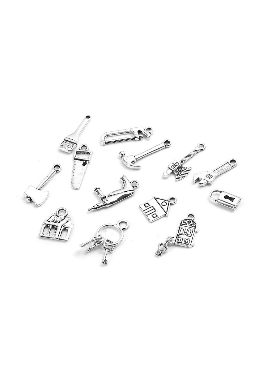 Подвески Инструменты для дом, Цинковый сплав, Античное серебро, 27 мм x 12 мм - 24 мм х 6 мм, Комплект: 13 шт. Finding (316251522)