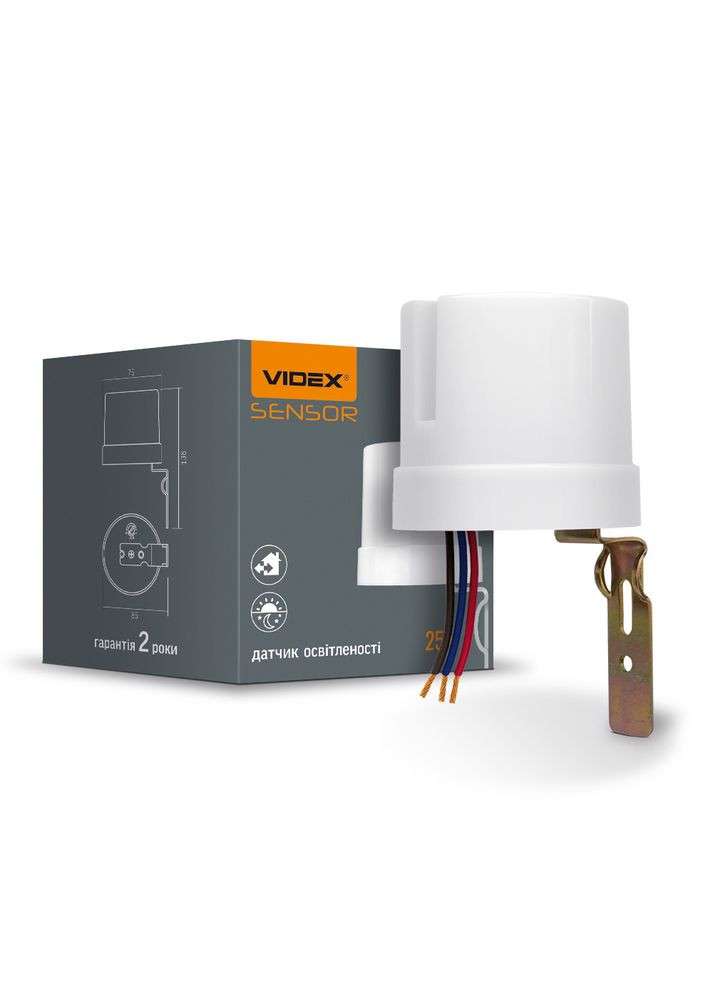 Датчик освещенности VL-SN03 25A 220V фотометрический 25885 Videx (349443833)