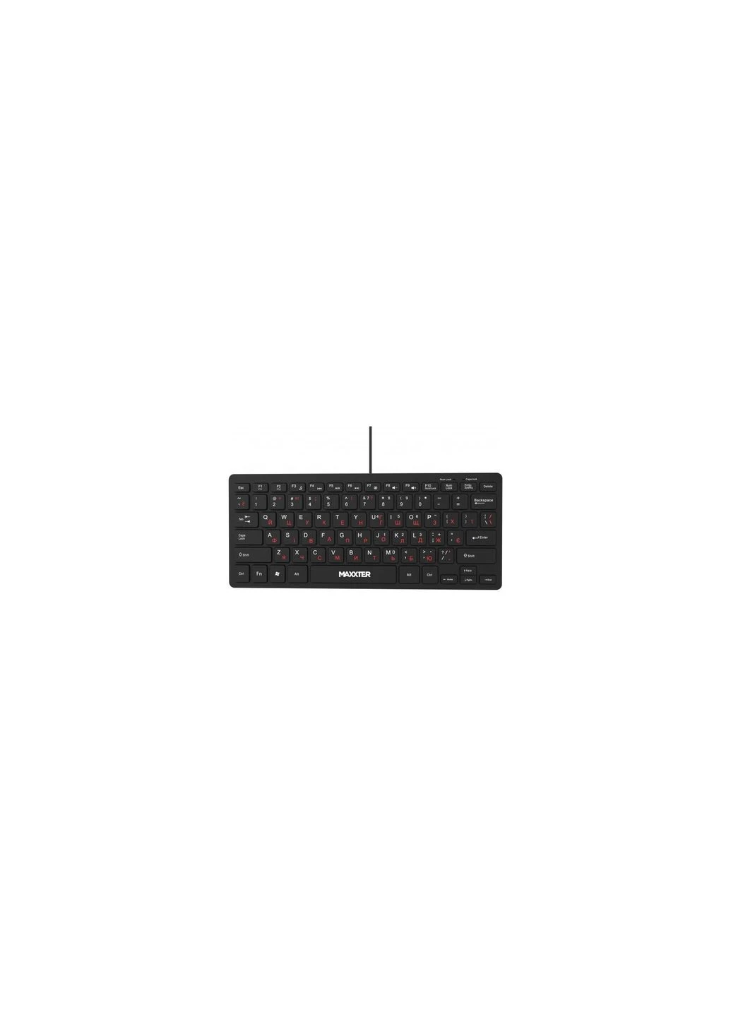 Клавіатура (KBM-C01B-UA) Maxxter KBM-C01B-UA USB UA Black (356149854)
