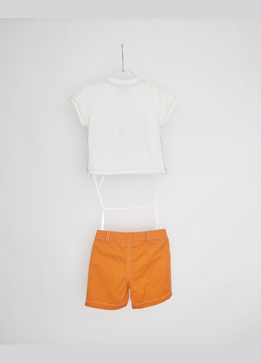 Помаранчевий літній комплект(футболка+шорти) Marasil