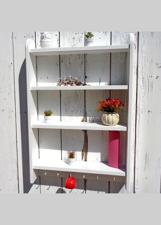 Полиця для ванної з дерева Хершебро зефір (ВНП-014620) No Brand (328091112)