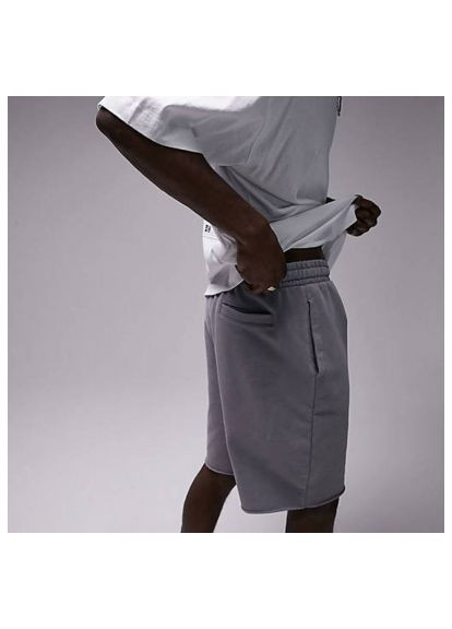 Шорты из структурной ткани 128839859 GREY Topman (370393926)