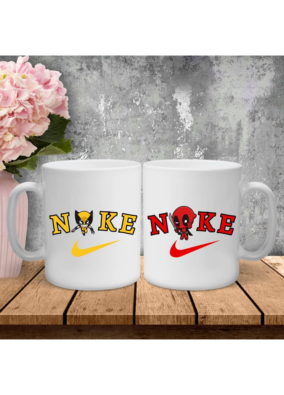 Парные чашки с принтом - Дедпул/Росомаха Hand Made (361265420)