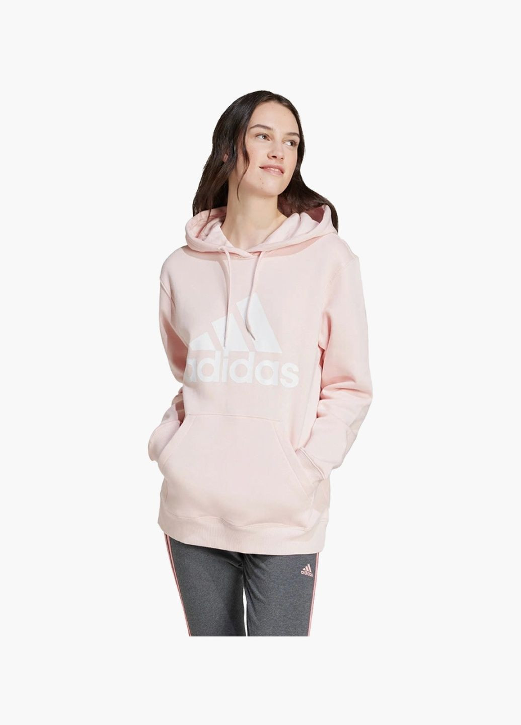 Худі жіноче Essentials Big Logo Regular Fleece Hoodie Beige IY4310 adidas (332610271)