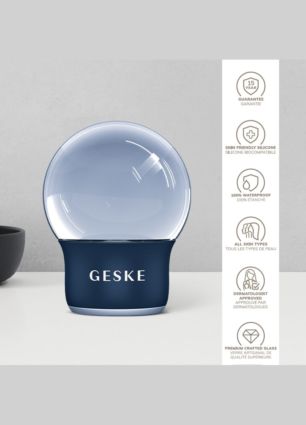 Масажер для обличчя і тіла Cool&Warm Face and Body Massager 7в1 midnight GESKE (341526077)