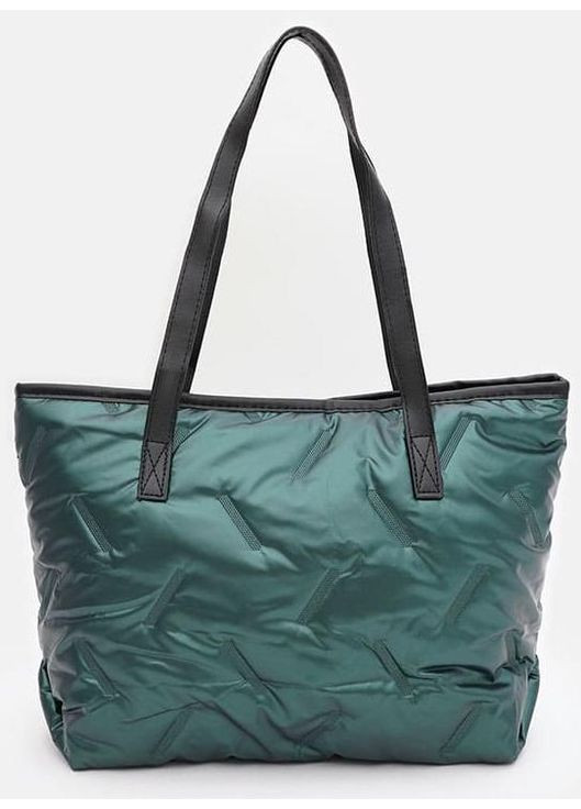Сумка шоппер жіноча на плече велика Зелений 39121 Monsen (353302675)