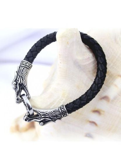 Мужской Кожаный плетёный браслет дракон LAQ PTR No Brand (317763517)