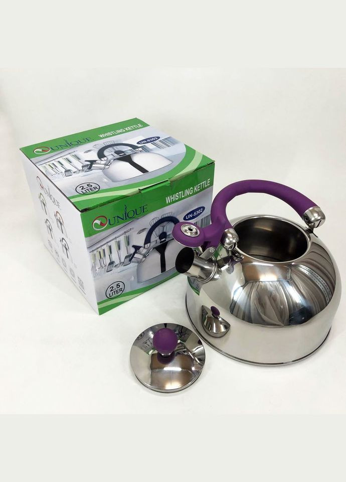 Чайники для газа UN-5302 2.5 л, Чайник со свистком для дома, Маленький чайник для HW-599 газовой плиты Unique (349822321)