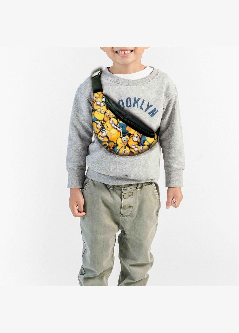 Сумка-бананка дитяча Посіпаки з принтом, 32х15см, сумка для хлопчика через плече No Brand (306438725)