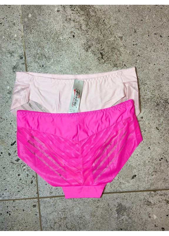 Полубесшовные трусики из микрофибры и микросетки набор 2 шт. No Brand Сліп (366971756)