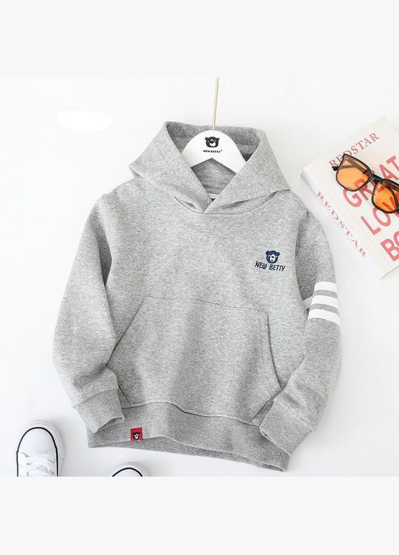 Подростковый худи арт. 7198 Серый NEW BETTY (300075213)