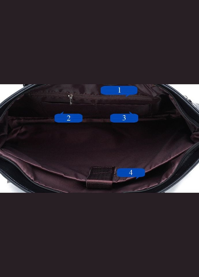 Мужская деловая сумка для документов офисная, модный мужской деловой портфель формат А4 черный No Brand (334730899)