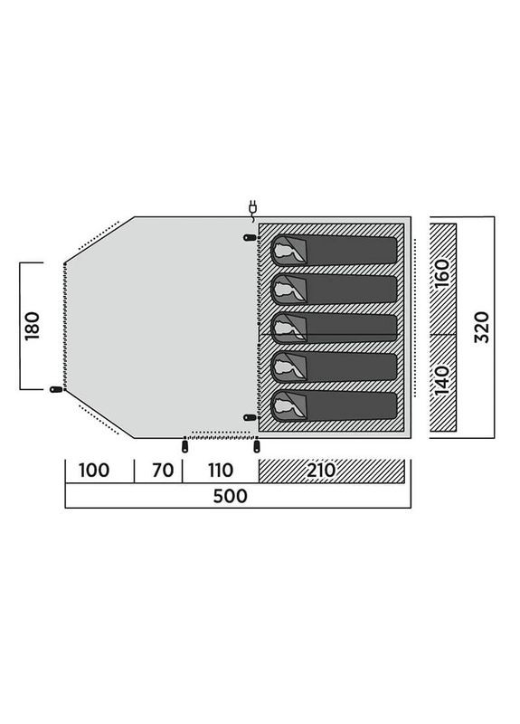 Палатка пятиместная Hamra 5 (931571) Easy Camp (332988791)