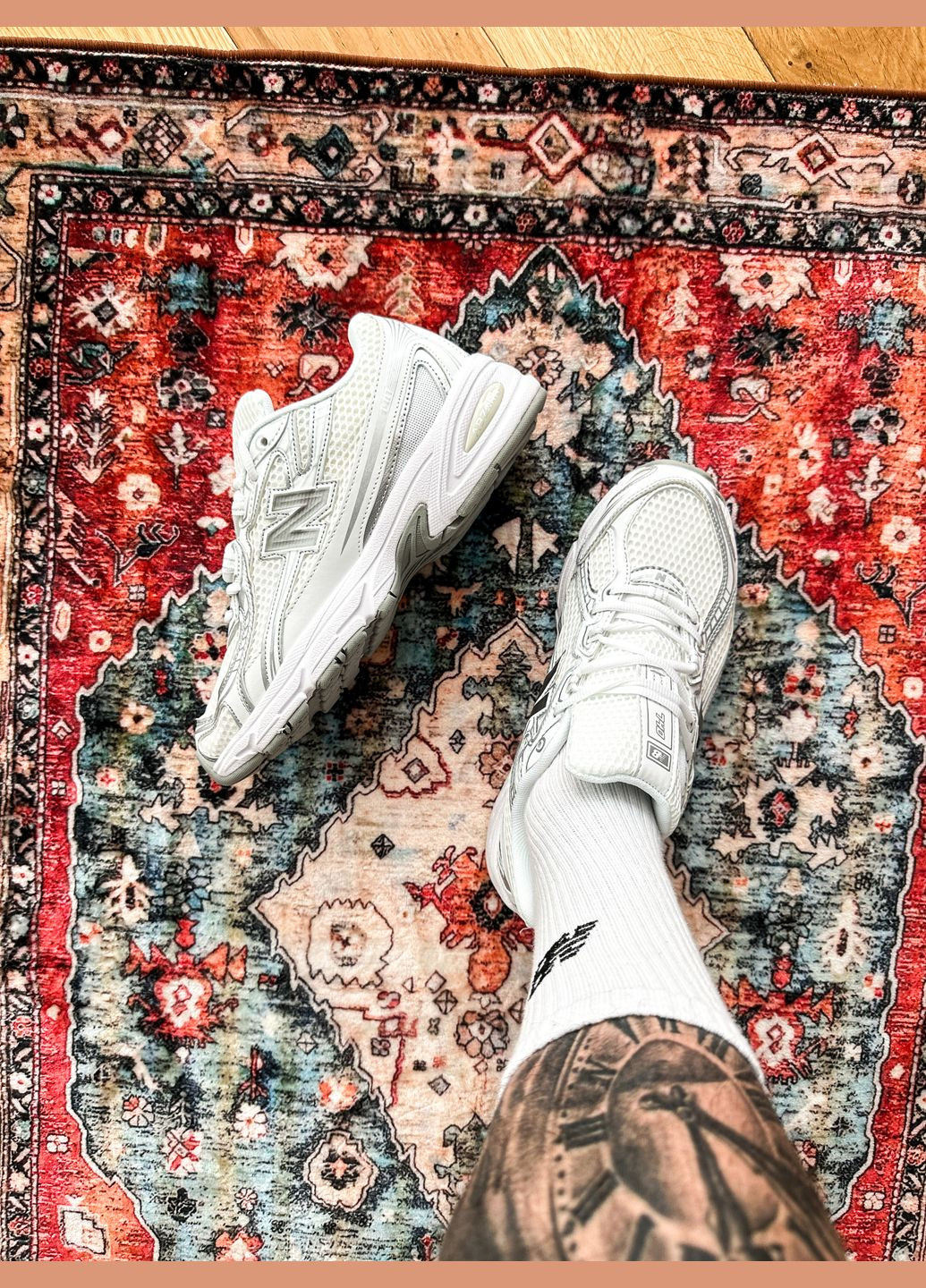 Белые демисезонные кроссовки мужские и женские new balance 740v2 white grey | нью беланс 740 белые No Brand