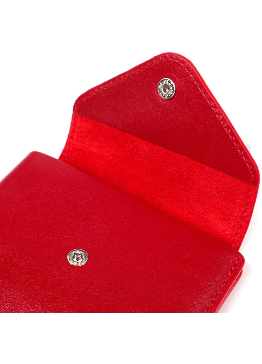 Женский кошелек из глянцевой натуральной кожи 16808 Красный Grande Pelle (292920550)