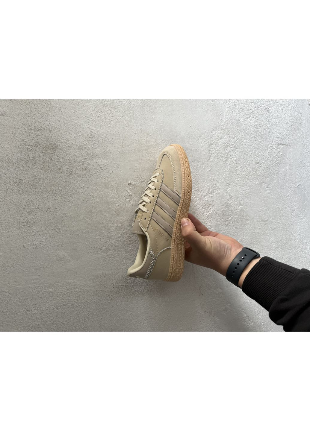 Бежевые демисезонные кроссовки мужские adidas spezial beige адидас специал No Brand