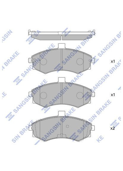 Колодки тормозные дисковые ПЕРЕДНИЙ KIA CERATO I ЛИФТБЕК (LD) 1.6 2004.04-2011.12 (HQ SP1152) HI-Q (362607339)