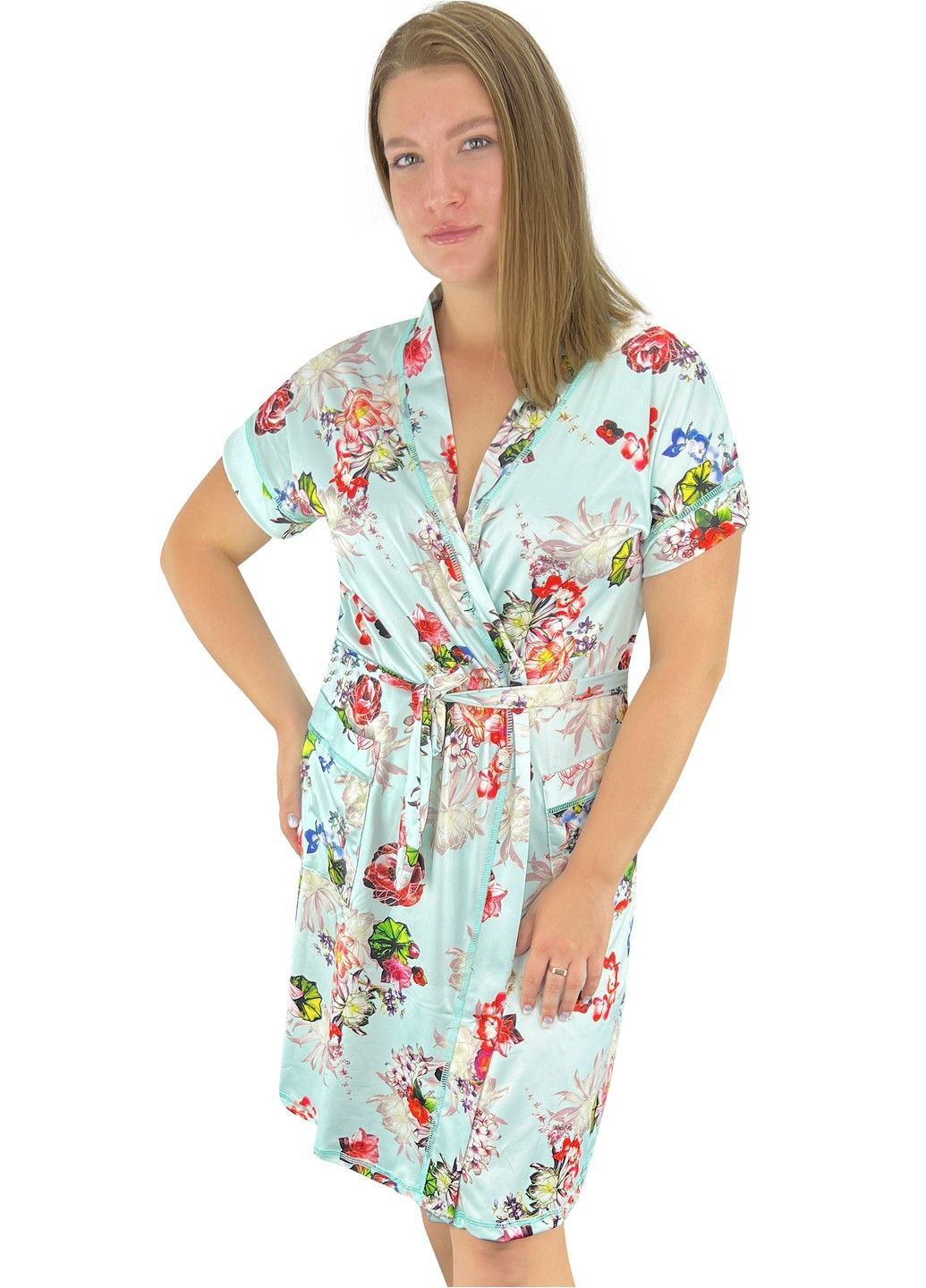 Халат на запах віскоза Жемчужина стилей 1494 (299188607)