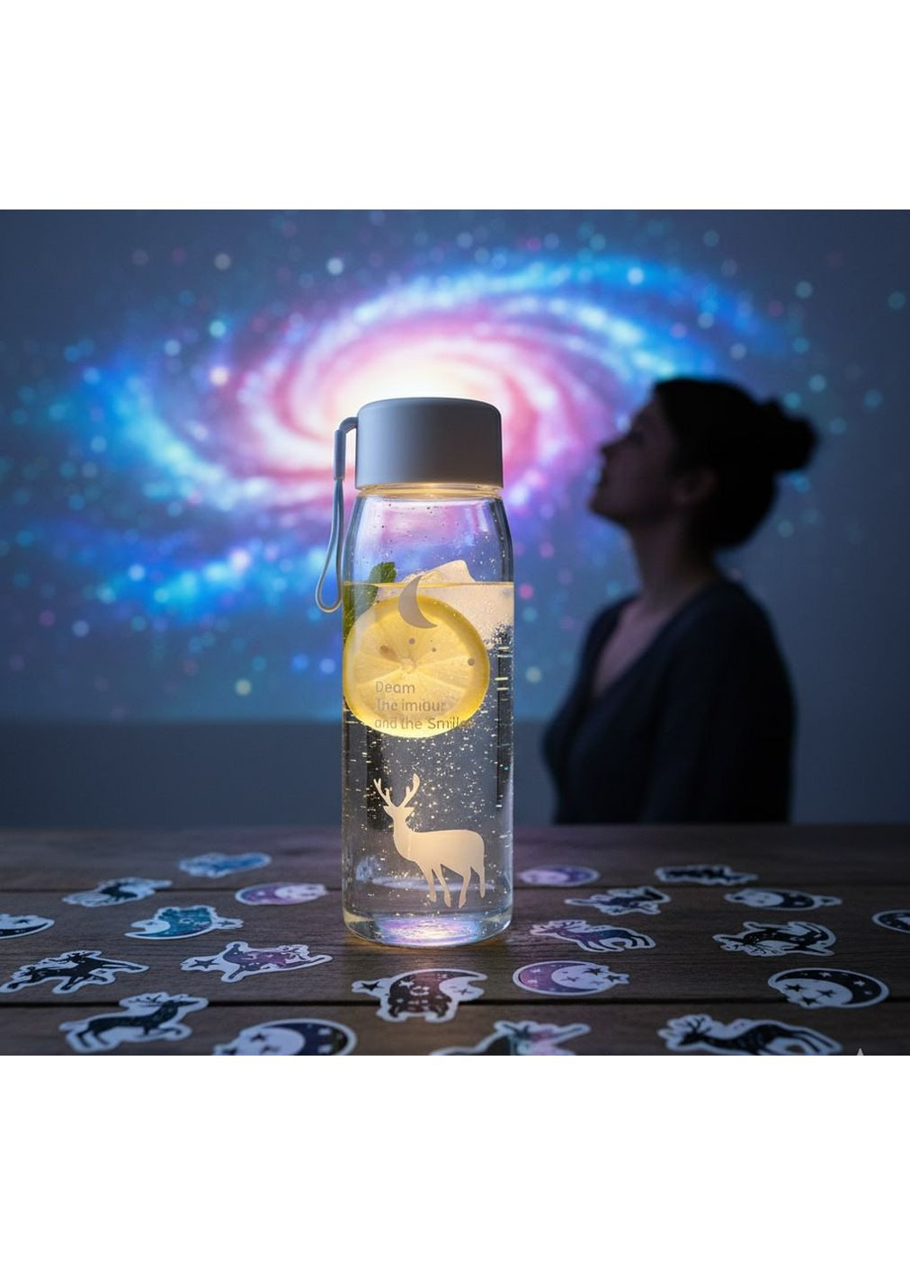 Компактная бутылка для воды 560 мл. Голубая No Brand (296101750)