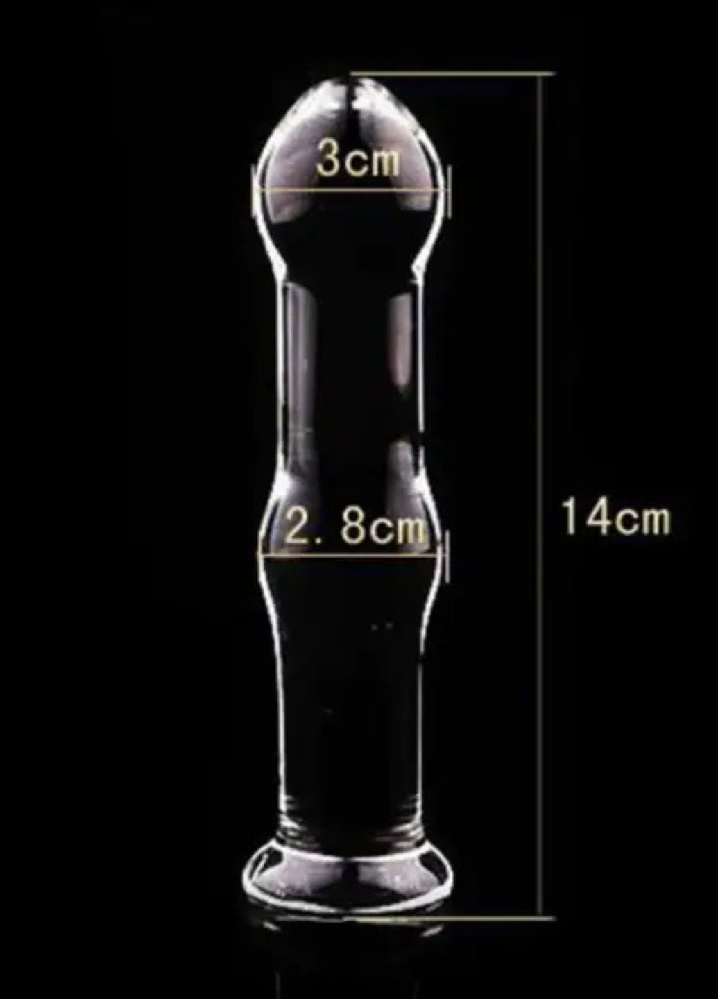 Стеклянная анальная пробка Buttplug GL No Brand (305404649)