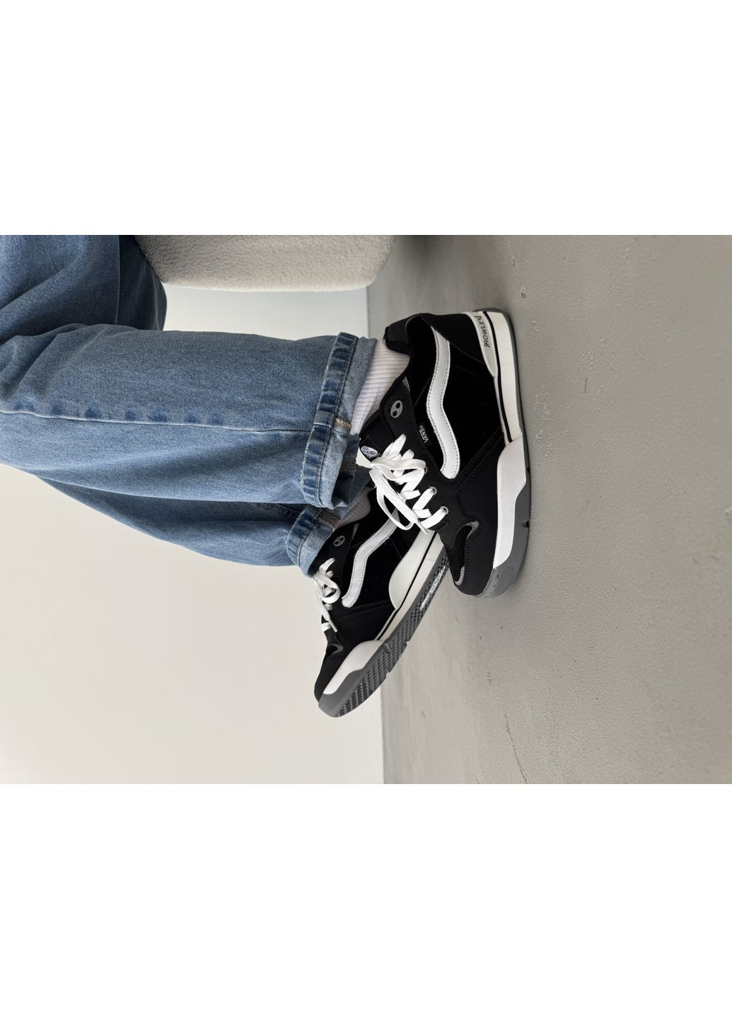 КЕДИ ЖІНОЧІ VANS ROWLEY XLT BLACK / WHITE ВАНС РОВЛІ ХТЛ No Brand чорні демісезони (368857829)