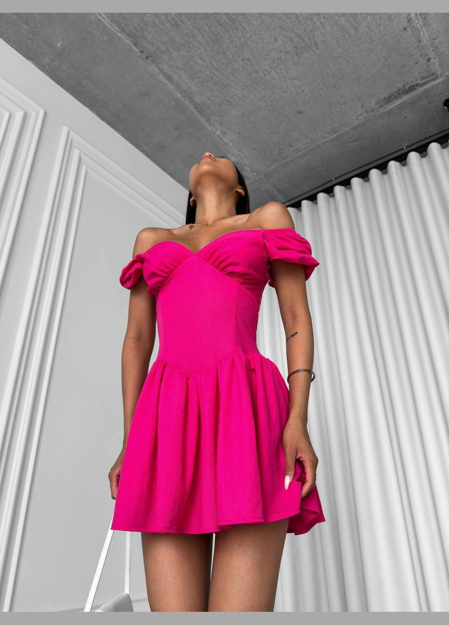 Жіночий вечірній комбінезон Adelante однотонний малиновий вечірній