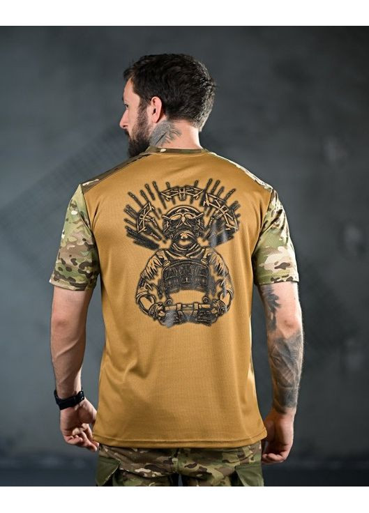 Армійська чоловіча футболка з принтом койот Freedom (349462166)