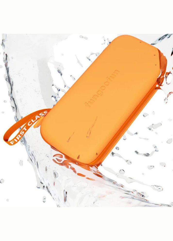 Сумка органайзер для гаджетів і аксесуарів, кабелів, проводів, силіконова, вологостійка на 1 відділення, помаранчева No Brand (354829494)