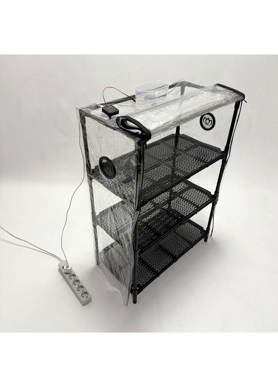 3х рівневий пророщувач Fogel для квітів, розсади, мікрозелені з автоматичним зволожувачем BIOM Metaplant (364488133)