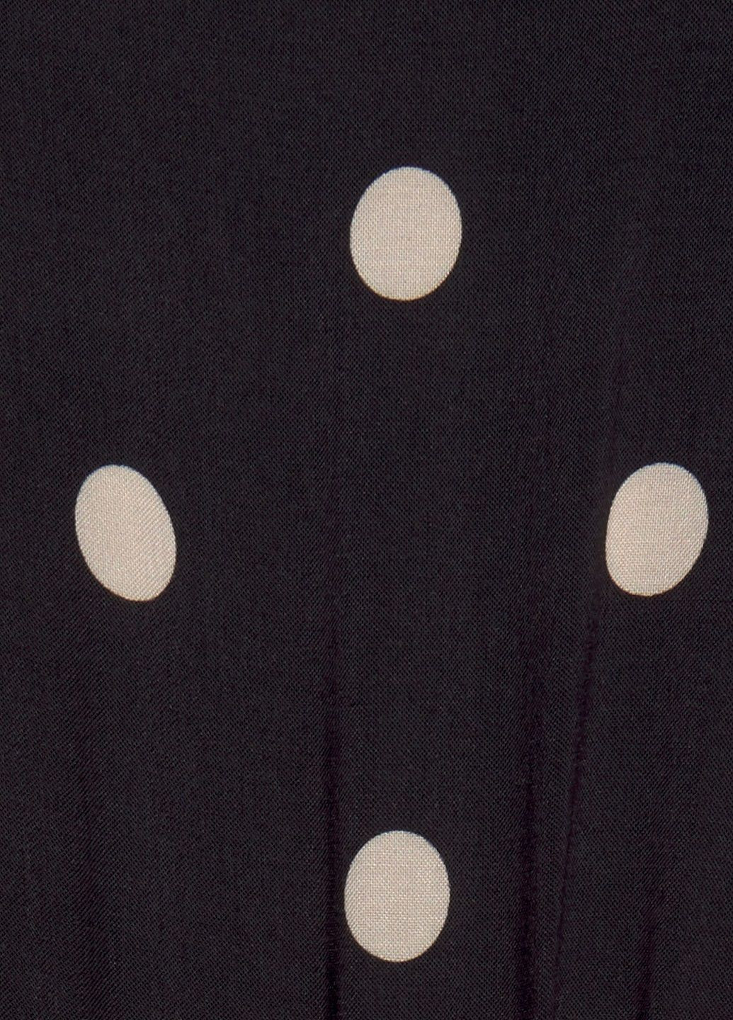 Чорна сукня Lascana в горошок