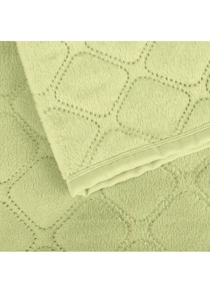 Евро покрывало 240*260 см велюровое гипоаллергенное Салатовое (24490240260) ТЕП (366978520)