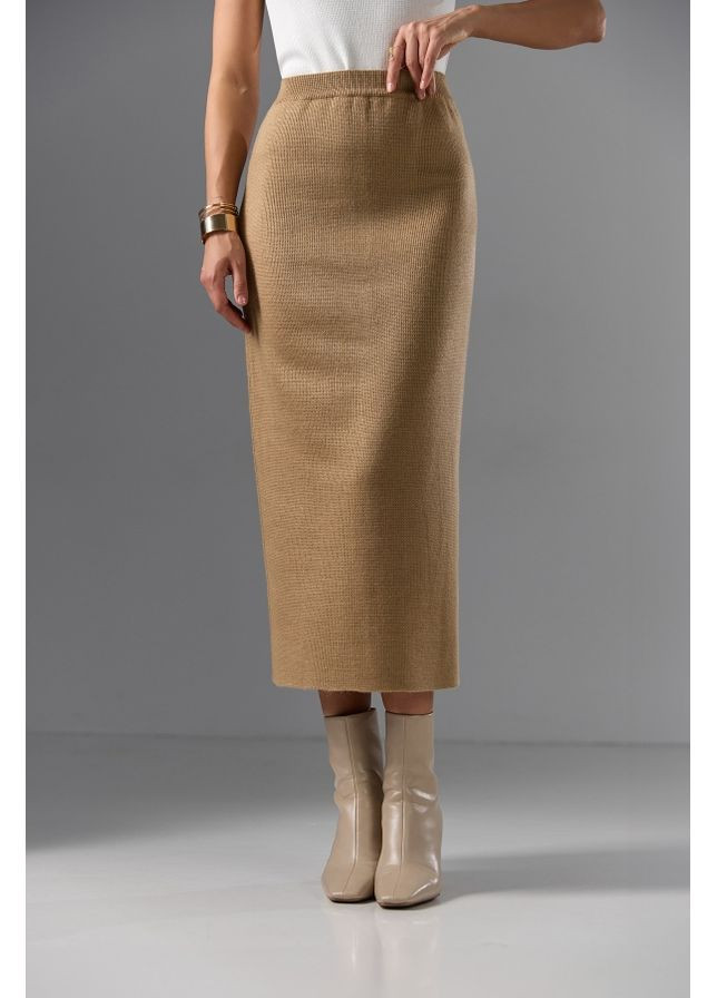 Спідниця зі шлицею 2774 Пісок Triko Bakh (368651158)