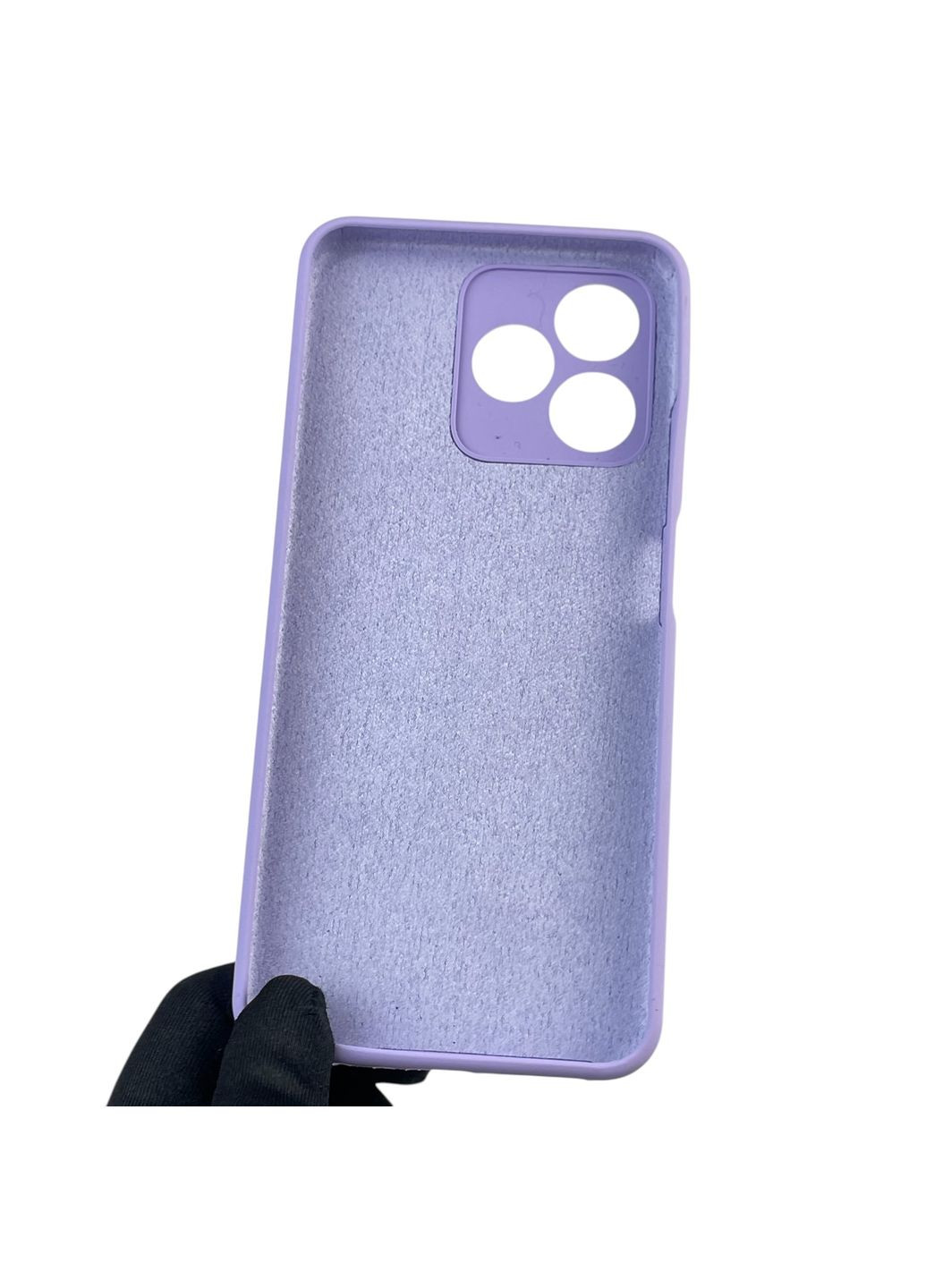Чехол для C51 силиконовый с микрофиброй нескользящий на реалми с51 сиреневый Realme (366390370)