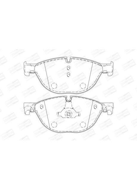 Колодки тормозные дисковые передние BMW 7 serie (08-) (573292CH) Champion (332797122)