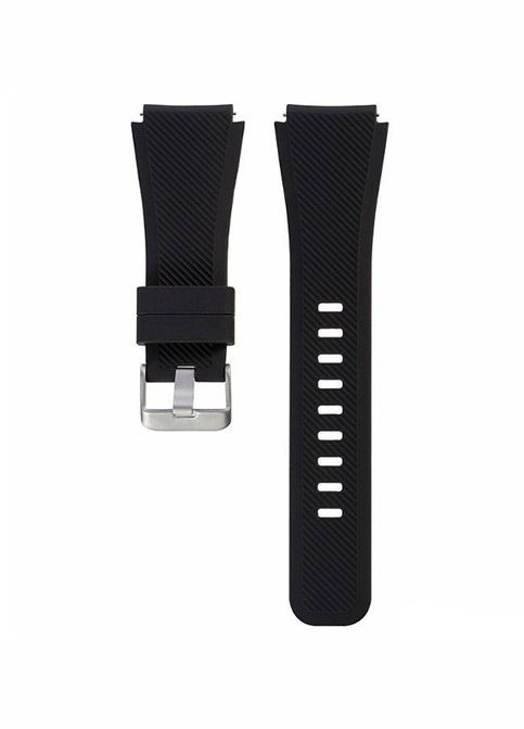 Силиконовый ремешок для часов Samsung Galaxy Watch 46 mm SM-R800 - Black Primo (333720438)